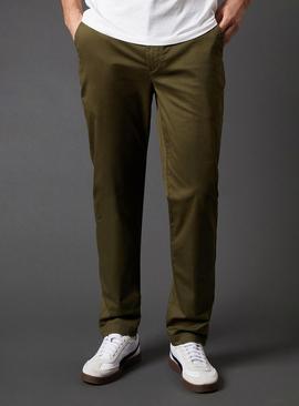 BURTON Khaki Slim Fit Chino Trousers