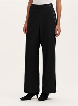 FINERY Nellie Canvas Trouser Black