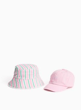 Pink Bucket Hat & Cap 2 Pack