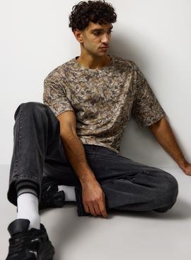 Camo Print Relaxed T Shirt