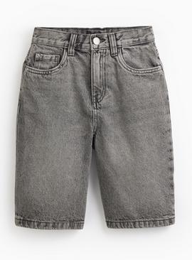 Light Grey Denim Jorts