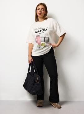 Pilates Matcha Graphic Print T-Shirt