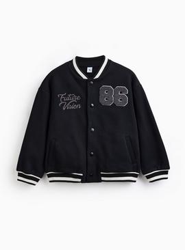 Mono Varsity Style Bomber Sweat Jacket