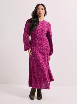 DOROTHY PERKINS Empire Seam Split Detail Printed Midi Dress