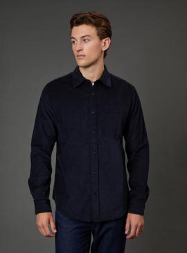 BURTON Navy Corduroy Long Sleeve Shirt
