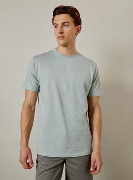 BURTON Dusty Blue Plain Crew Neck T Shirt