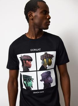 Black Gorillaz Graphic T-Shirt