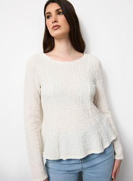 Textured Long Sleeve Top