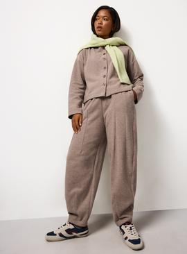 Neutral Soft Touch Barrel Leg Co-ord Joggers