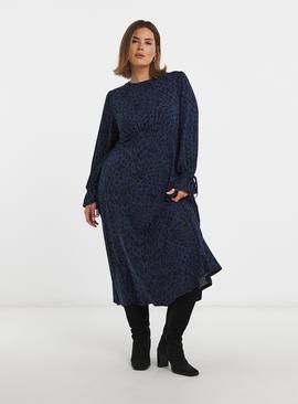 SIMPLY BE Supersoft Leopard Print Midi Dress