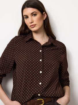 Micro Spot Long Sleeve Shirt
