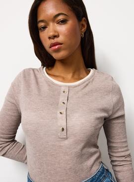 Mock Layer Henley Top