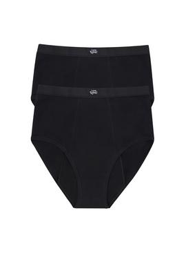 LOVE LUNA Ladies 2 Pair Pack Super Period Full Briefs