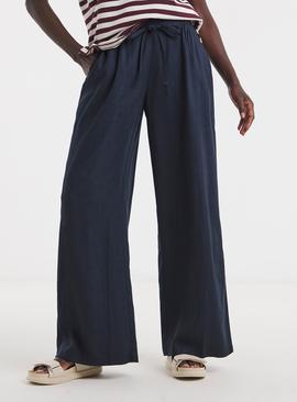 JD WILLIAMS Linen Mix Wide Leg Trousers