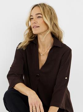 JD WILLIAMS Collar Popover Top