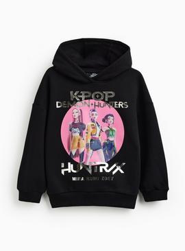 Black KPop Demon Hunters Graphic Hoodie