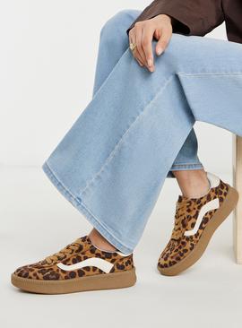 SIMPLY BE Chunky Retro Leopard Print Trainer