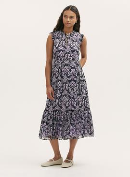 FINERY Rosalind Dress Lilac Ikat