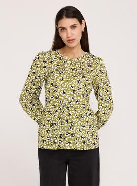 FINERY Bel Top Green Leopard