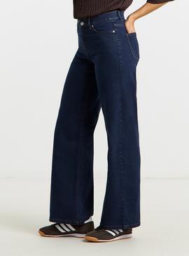 SIMPLY BE Indigo 24/7 Wide Leg Jeans