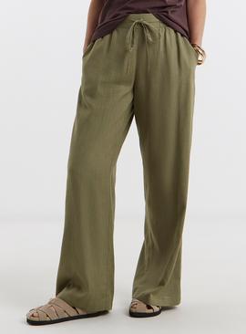 JD WILLIAMS Linen Mix Wide Leg Trousers