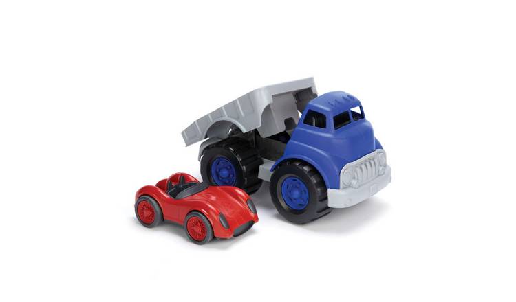 Green Toys Flatbed Truck with Race Car - 12 Months +