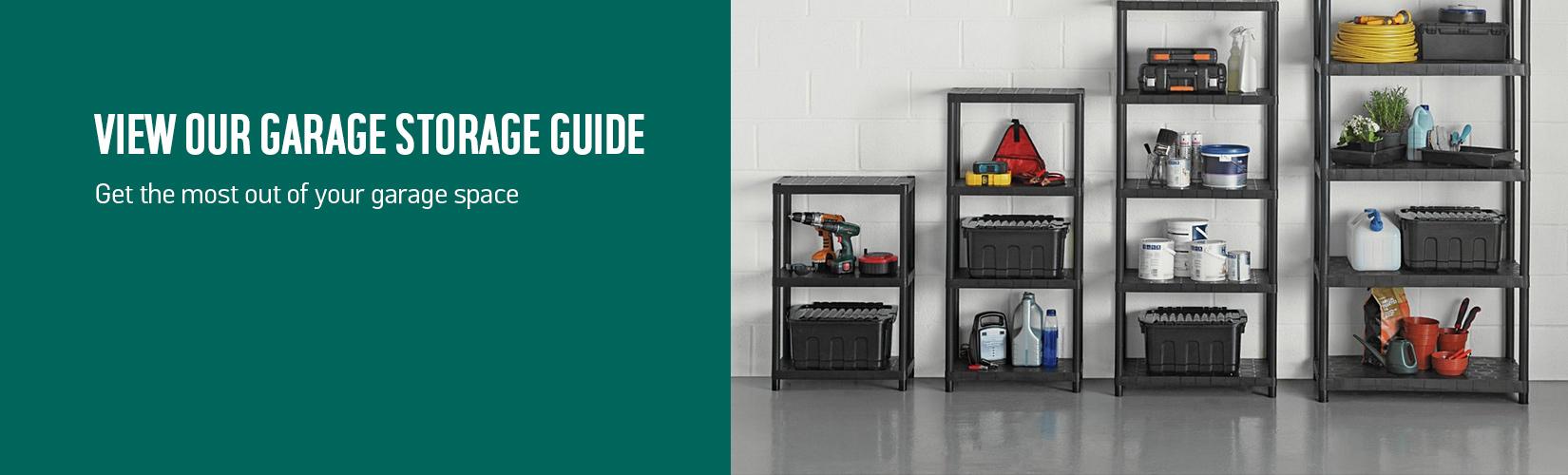 Garage storage guide.