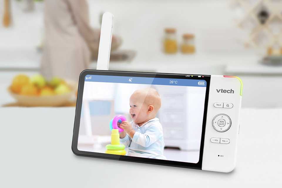 VTech 7764 smart video 7 inch HD baby monitor.
