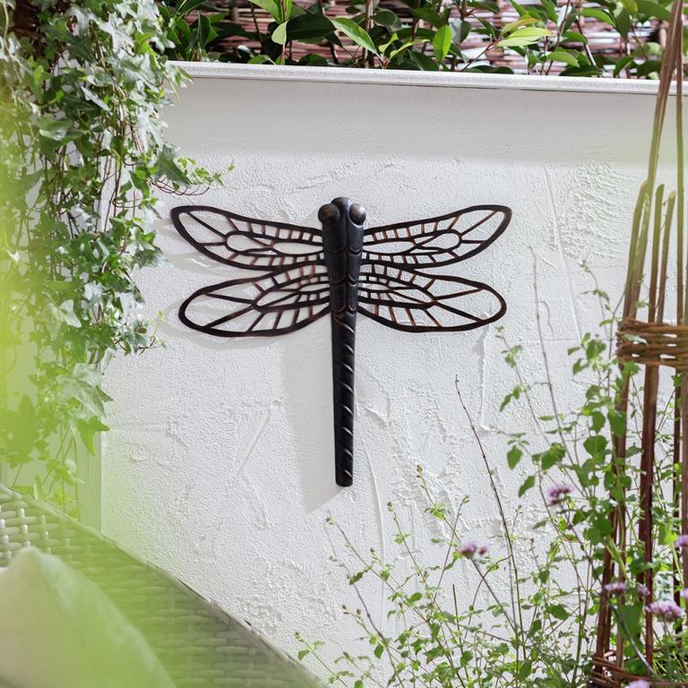 Image of a dragonfly garden wall decoration.