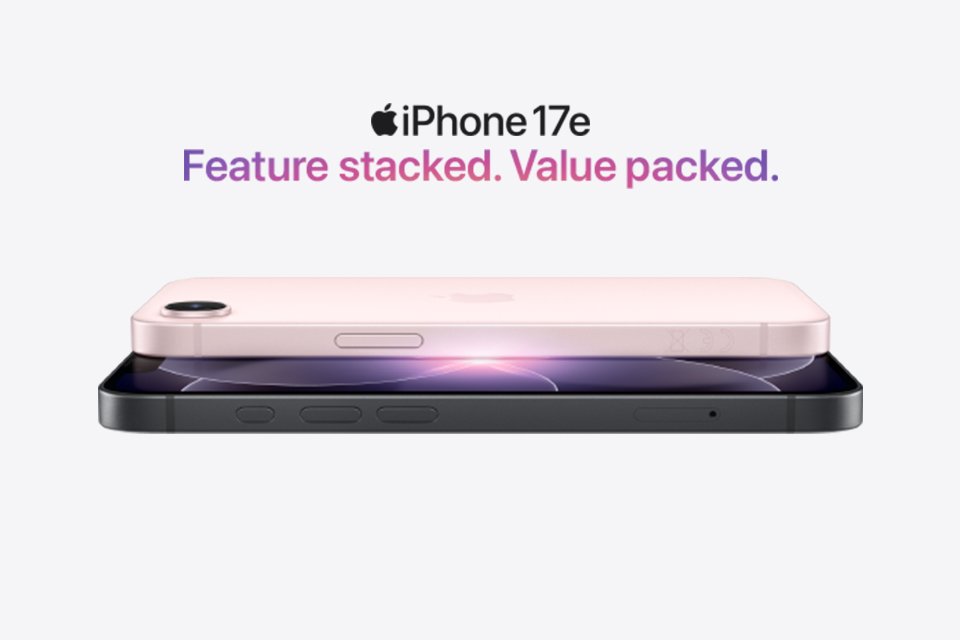 iPhone 17e pre-order now. Feature stacked. Value packed.