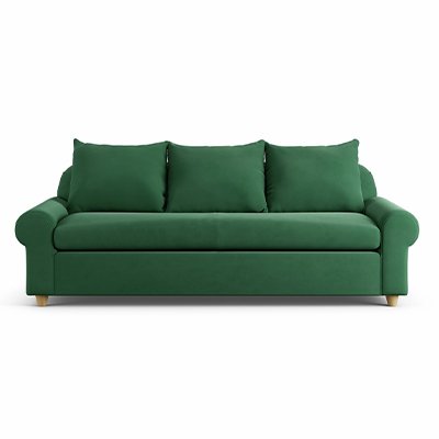 Habitat Whitby Fabric 4 Seater Sofa - Green - Ash Leg.