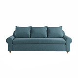 Habitat Whitby Fabric 4 Seater Sofa - Blue - Ash Leg.