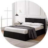 Beds and mattresses.