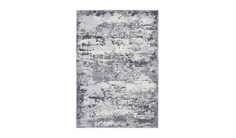 Mega Flooring Grey Modern Abstract Rug - 120 x 170cm