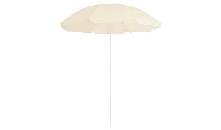 Walplus Polyester Garden Parasol - Sand - 176.5 x 200 cm
