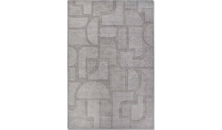 Villeroy & Boch Grey 1906 Alexis Geometric Rug - 80 x 150cm