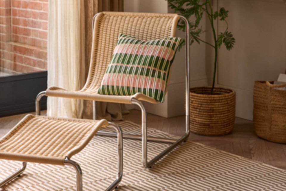 Wooden accent chair.