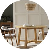 Dining tables and chairs.