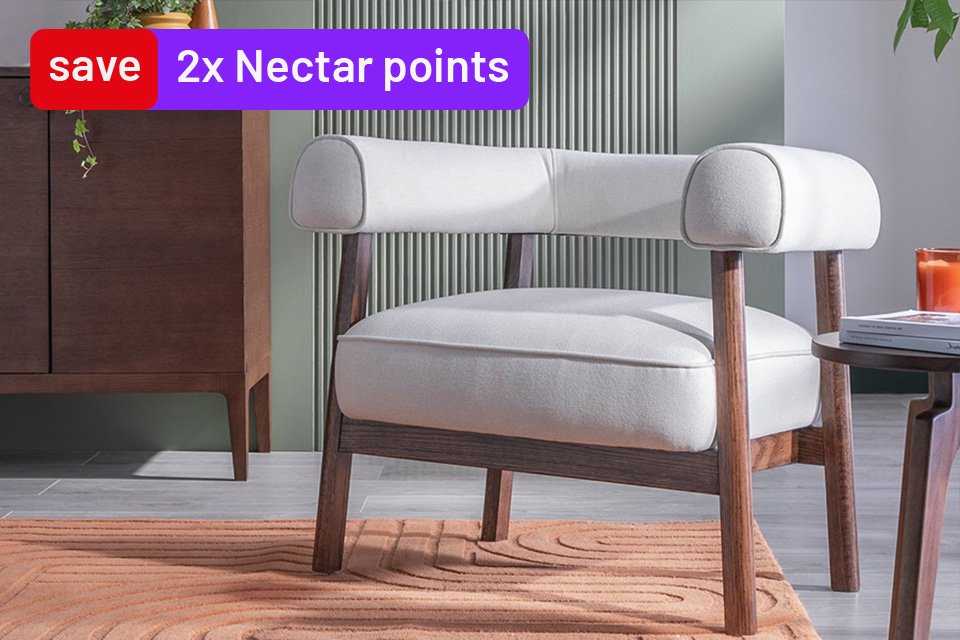 2x Nectar points. Save 20% on selected indoor furniture. Use codes FURN20 or SILENT20 at checkout.