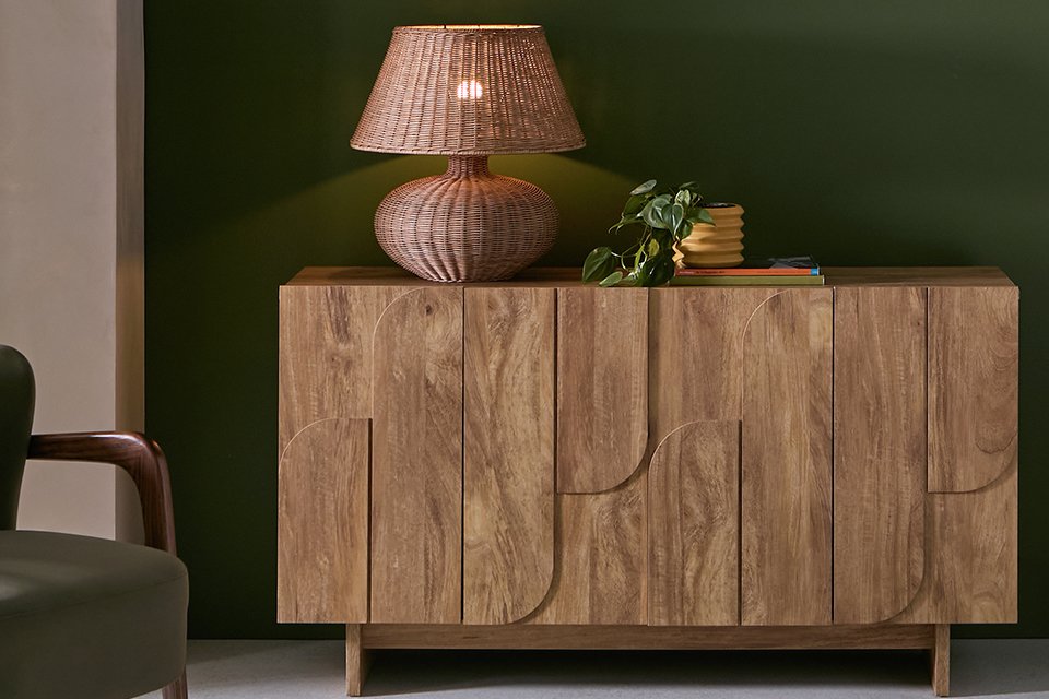 Habitat Yassica 3 Door Sideboard - Natural.