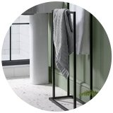 Bathroom accessories.