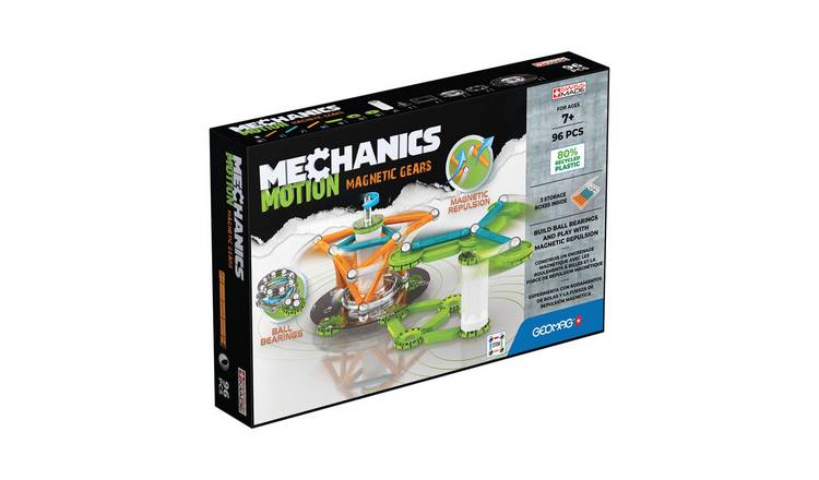 Geomag Mechanics Gravity Motion Gears 96 Piece Magnetic Set