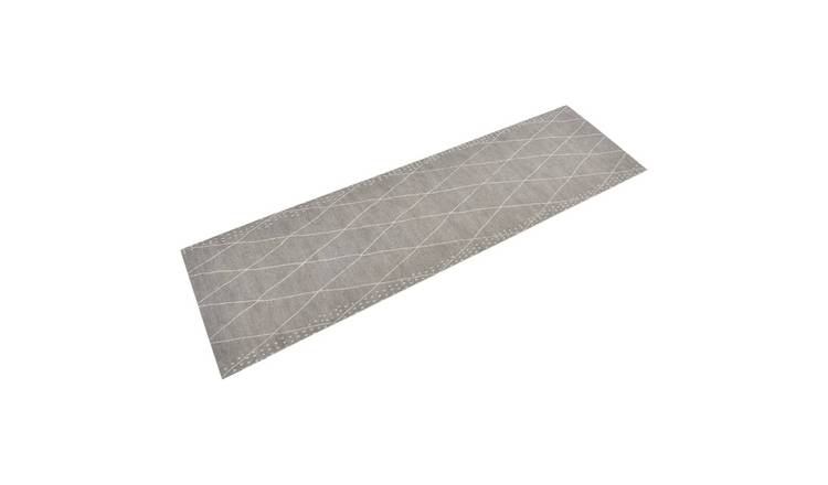Walplus Rhombus Velvet Kitchen Rug - 150 x 45 cm
