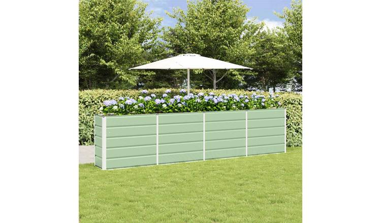 Walplus Steel Garden Planter - Green - 320 x 40 x 75 cm