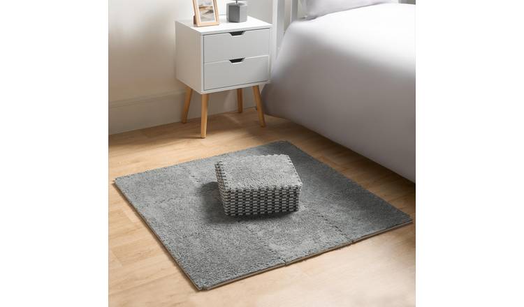 OHS 9-Piece Interlocking Teddy Tiles 30 x 30cm - Grey