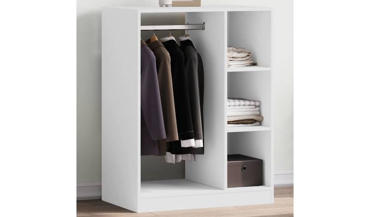 Walplus Engineered Wood Wardrobe Engineered - White - 77 x 48 x 102 cm