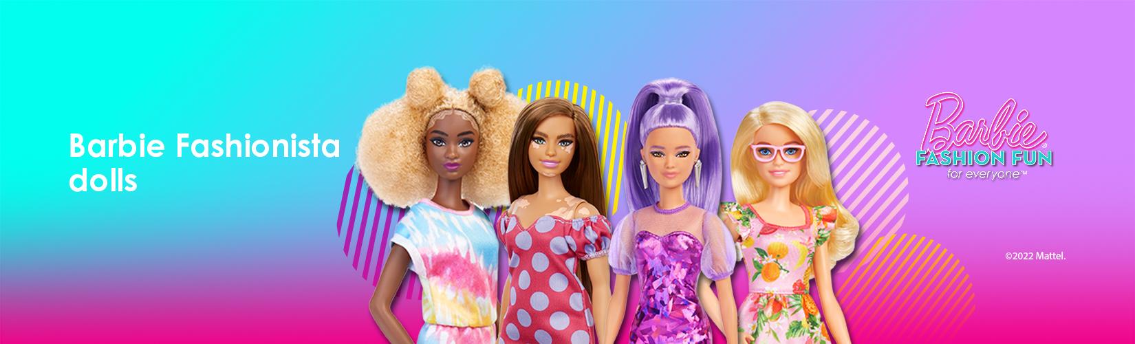 Barbie Fashionista dolls.