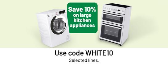 Save 10% on large kitchen appliances. Use code WHITE10. Selected lines.