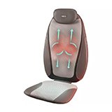 Massage chairs, mats & cushions.