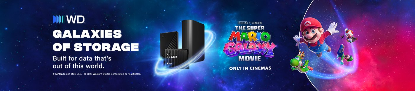 WD. Galaxies of storage. Built for data that's out of this world.
